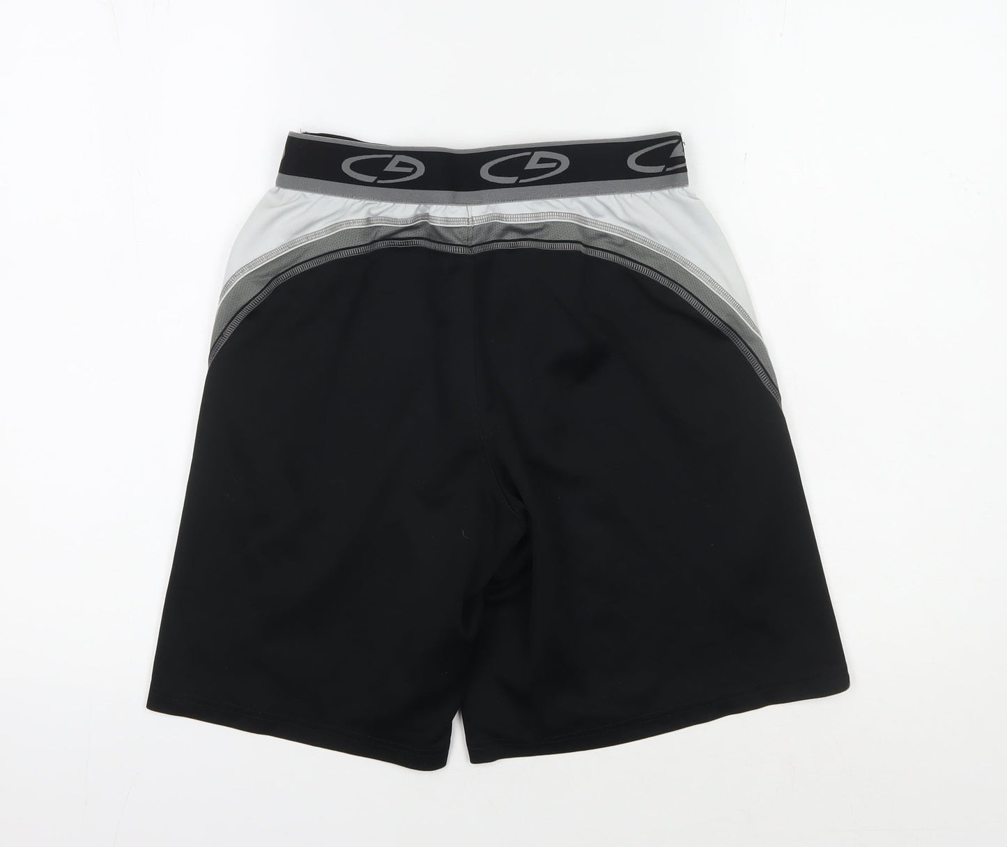 Champion Boys Black Athletic Shorts 12-13 Years Mesh Polyester