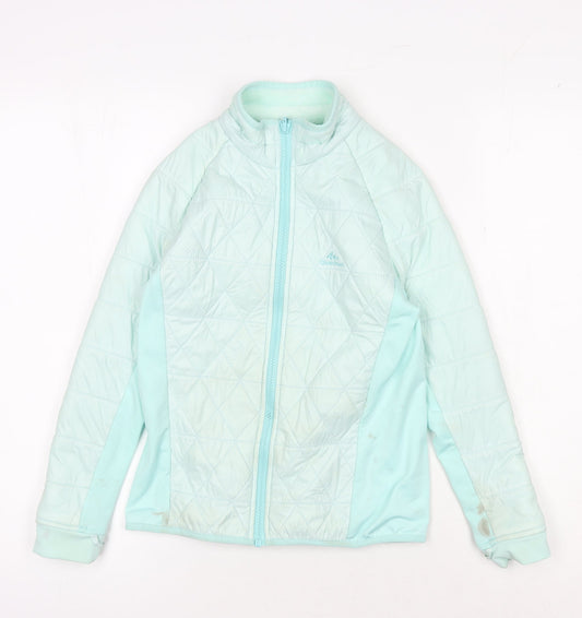 Decathlon Girls Blue Puffer Jacket 10 Years Winter Coat