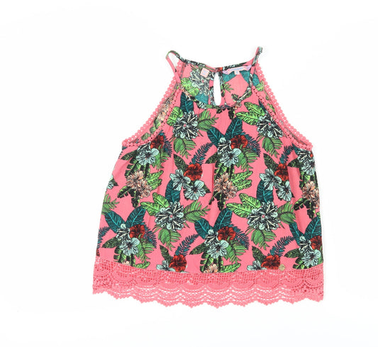 Superdry Women's Pink Floral Camisole Tank XS