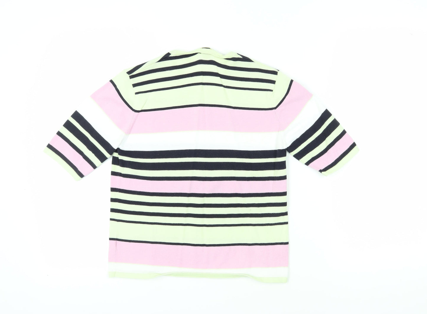 Viyella Women's Multicoloured Striped T-Shirt, S, Cotton