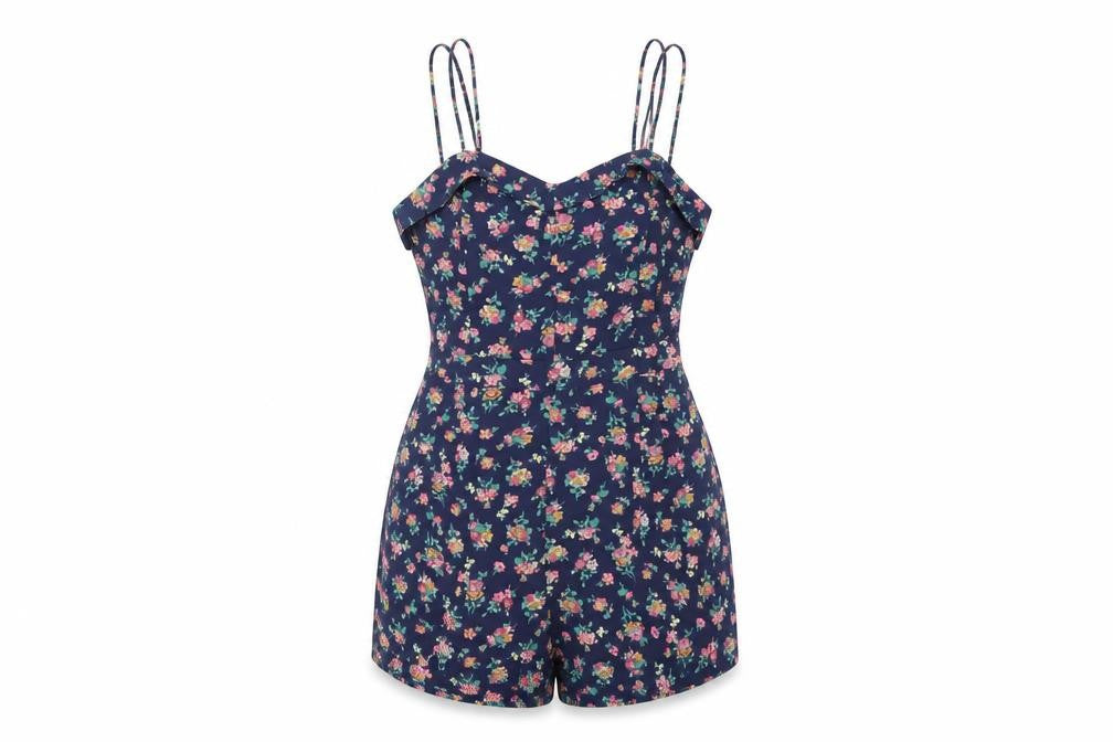 Superdry Women's Multicoloured 2XS Floral Playsuit