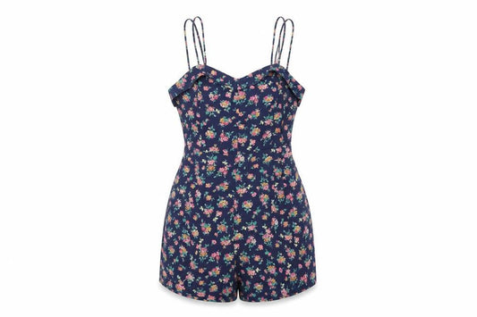 Superdry Women's Multicoloured 2XS Floral Playsuit