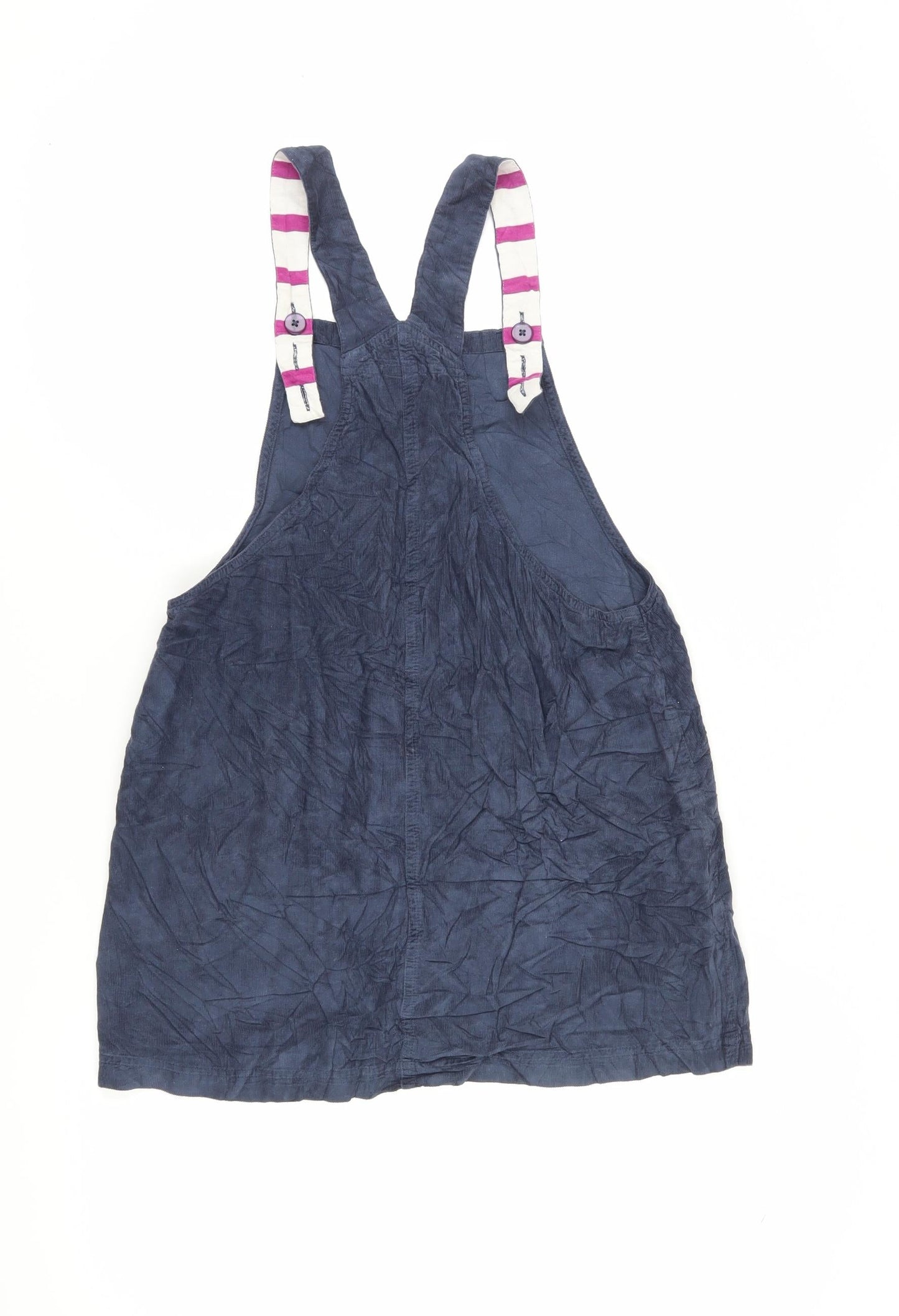 Weird Fish Women's Blue Dungaree Dress, Size 4
