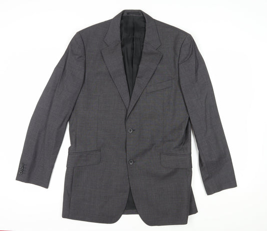 T.M. Lewin Men's Grey Blazer 42 L Wool