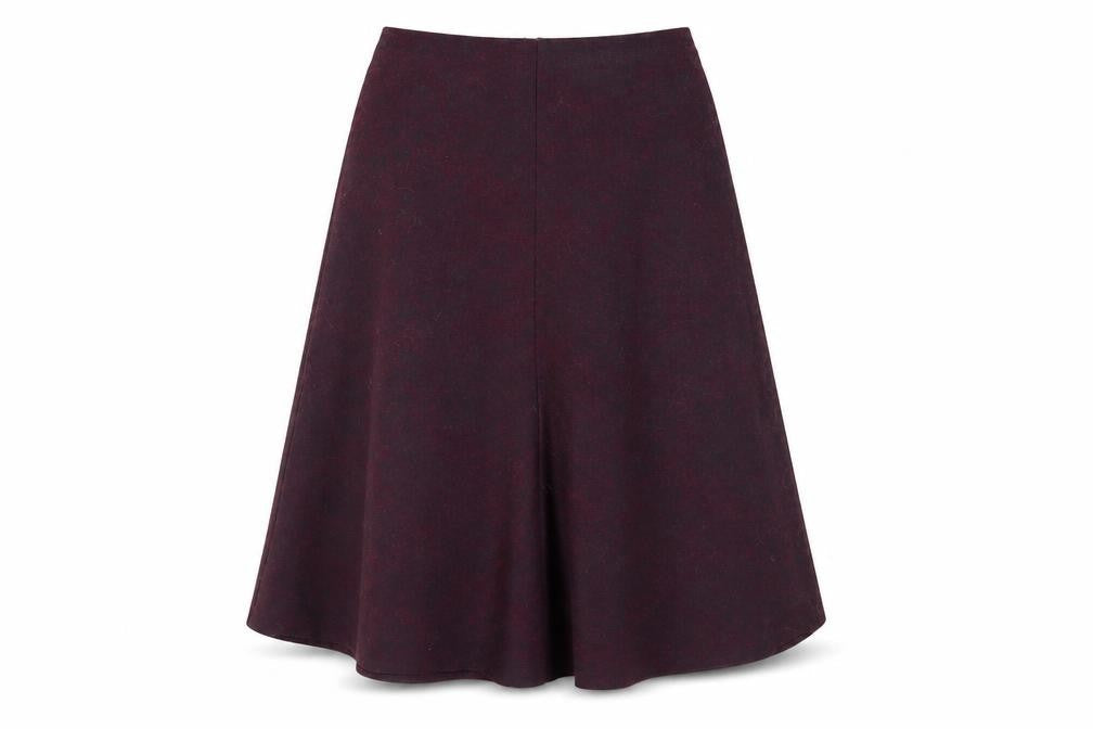 Eastex Women's Purple A-Line Midi Skirt Size 12