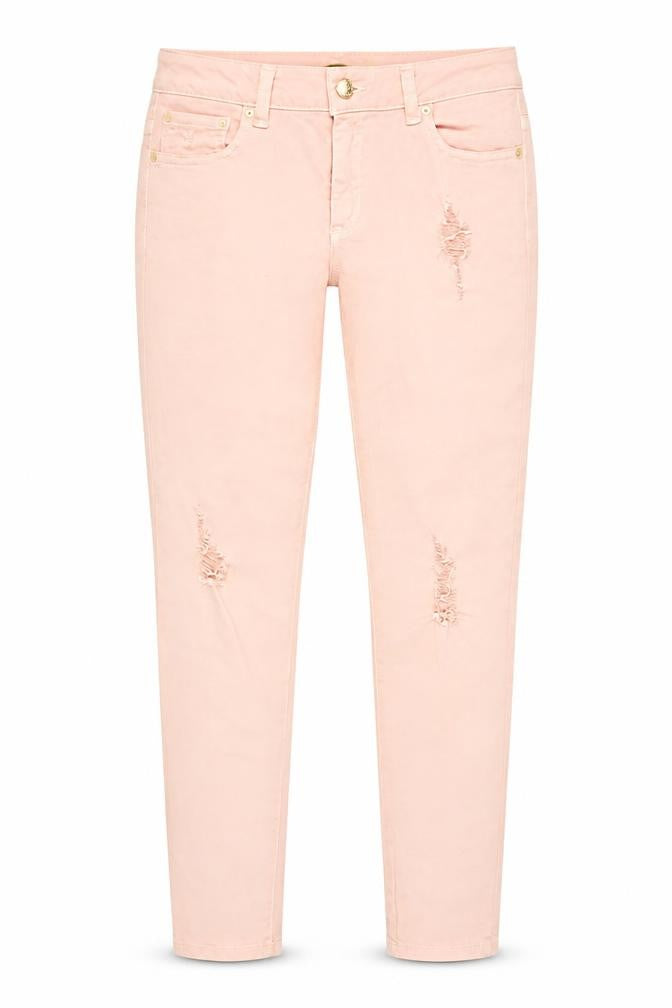 Front view of Michael Kors Women's Pink Skinny Jeans, size 4