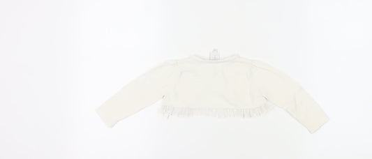 Jasper Conran Girls White Shrug 12-18 Months