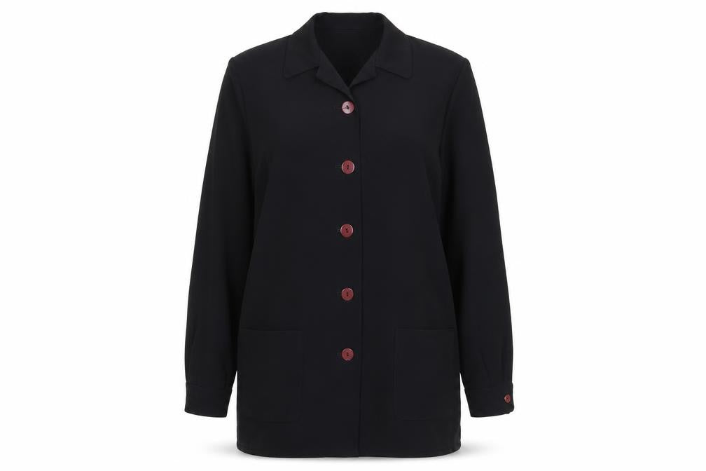 Viyella Women's Black Blazer, UK 14, Mid-Length, Elegant