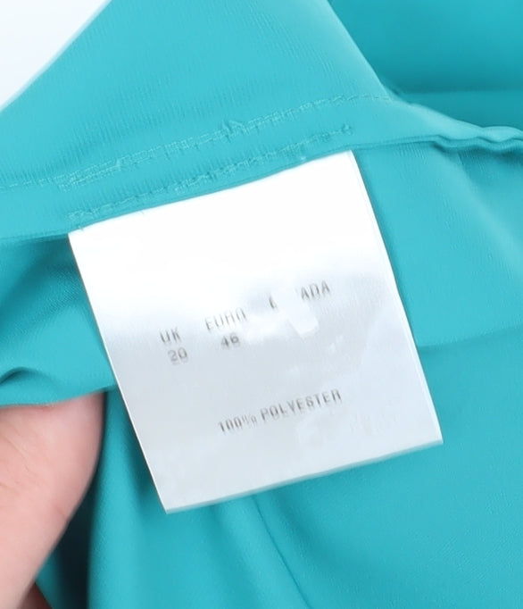 Womens UK Size 20 Windsmoor Green Polyester Blouse