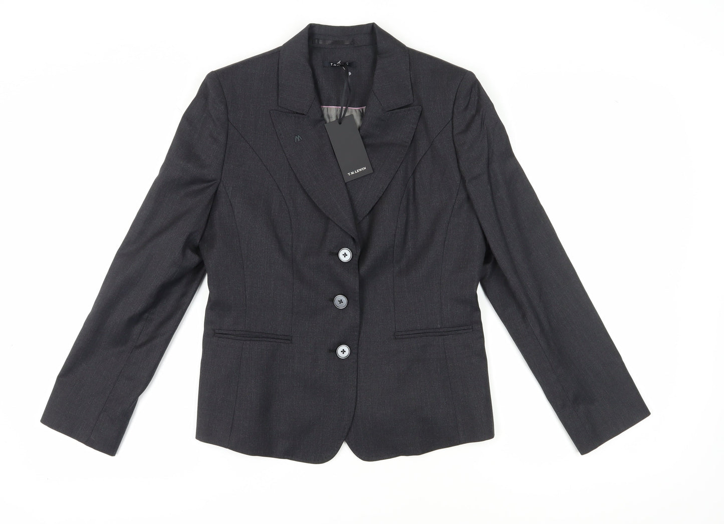T.M. Lewin Women's Black Suit Jacket, Size 12, Business