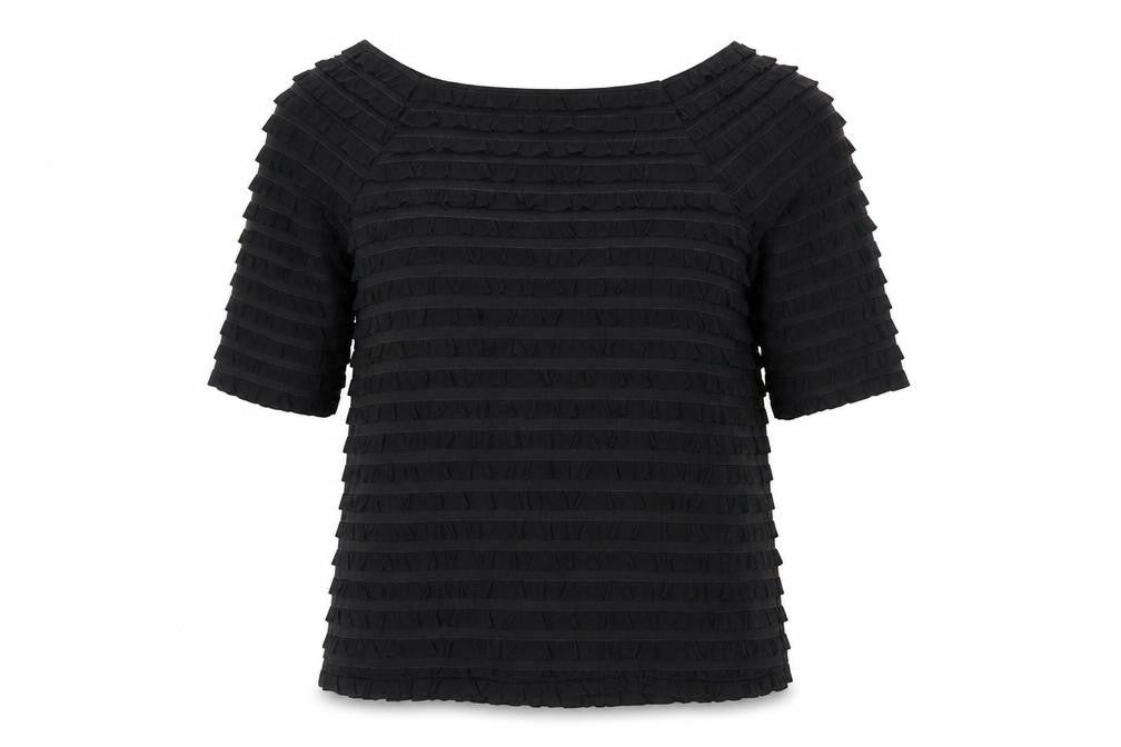 Womens UK Size M Alexon Black Polyester Blouse