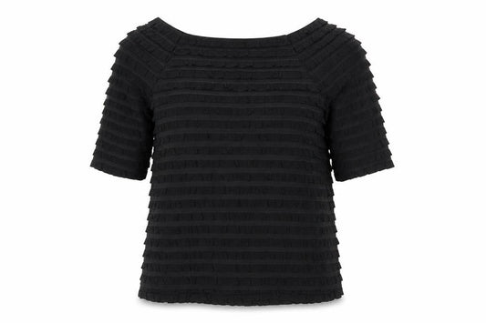 Womens UK Size M Alexon Black Polyester Blouse