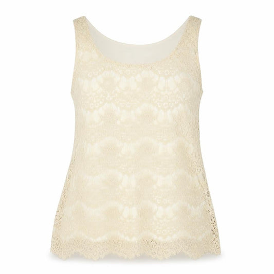 Womens UK Size S Banana Republic Beige Cotton Blend Tank