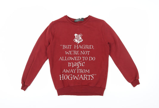 Harry Potter Unisex Red Pullover Sweatshirt Size 6