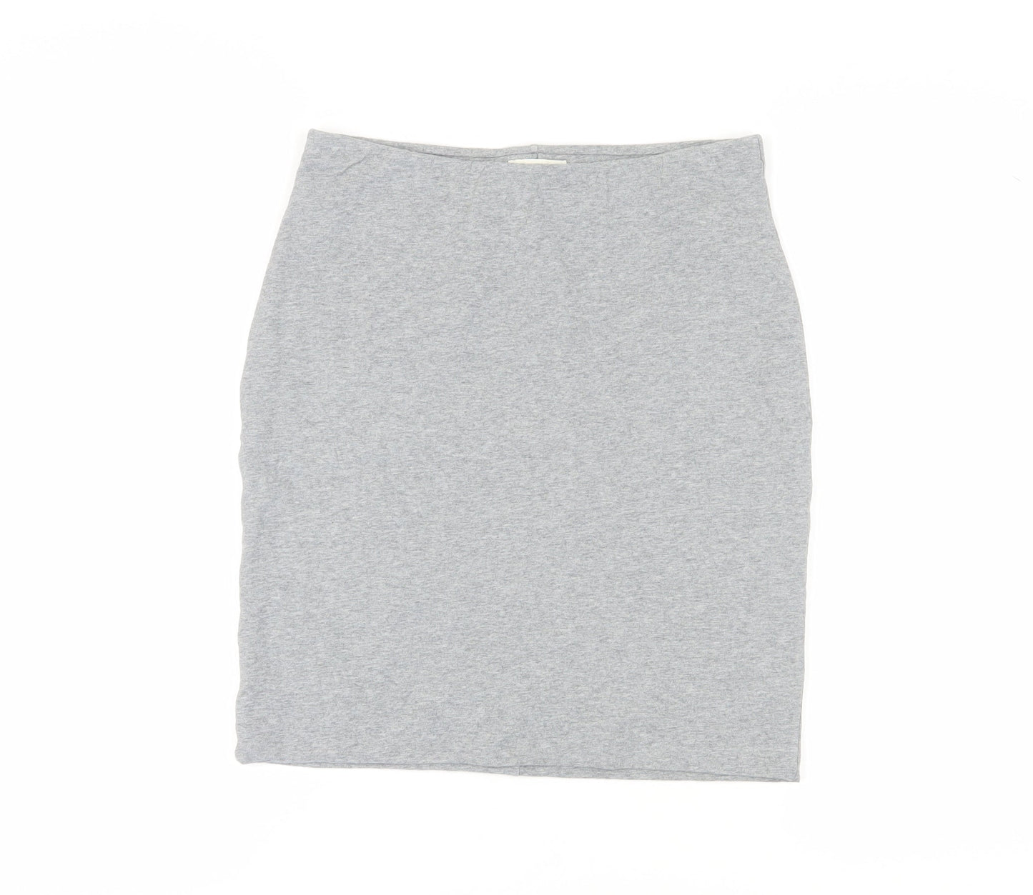 Whistles Women's Grey Pencil Skirt, Size 10, Stretch Cotton
