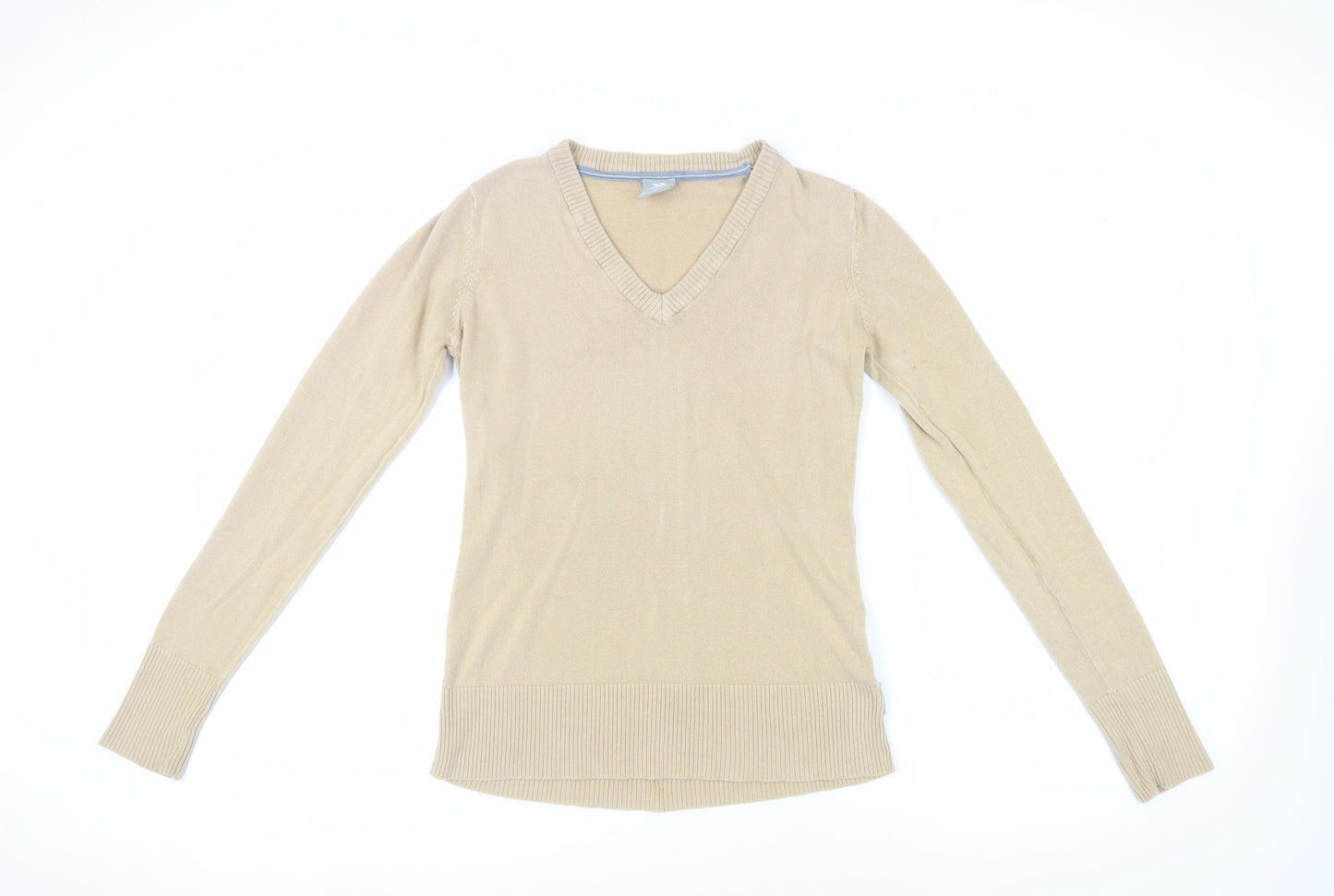 Trespass Women's Beige V-Neck Pullover Jumper M