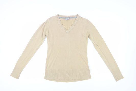 Trespass Women's Beige V-Neck Pullover Jumper M