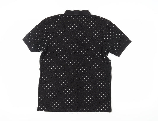Fred Perry Men's Black Slim Fit Polo M