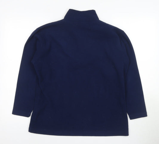 Glenmuir Unisex Blue 1/2 Zip Sweatshirt M