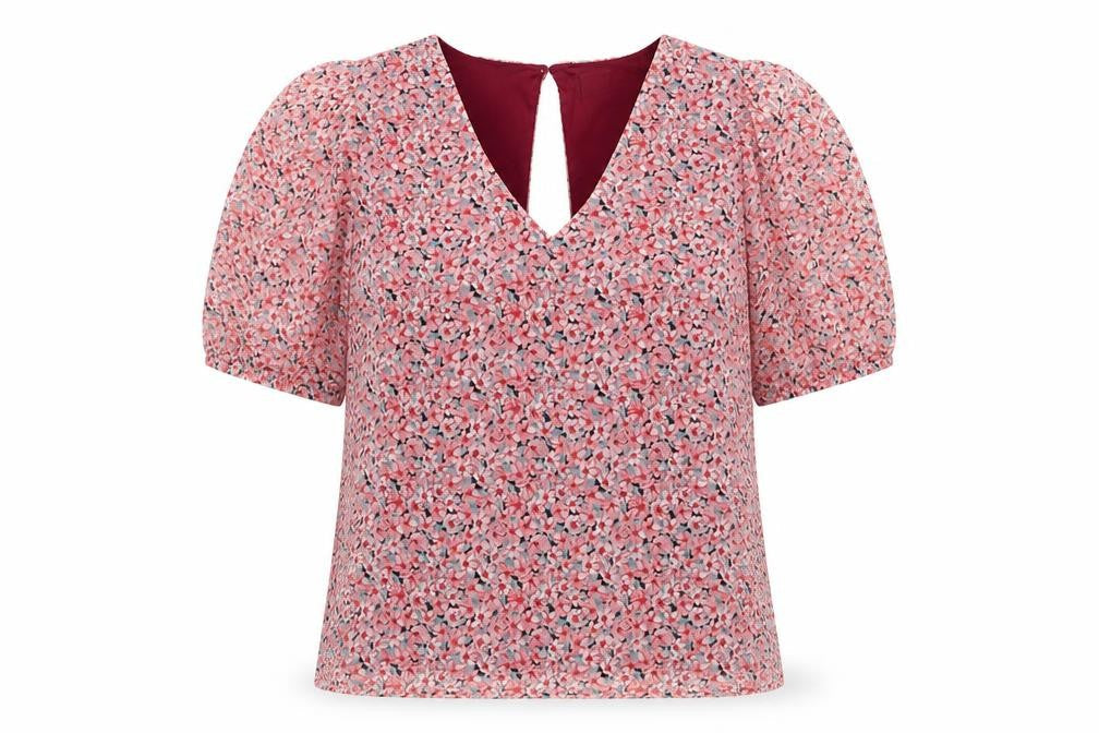 Jacqueline de Yong Floral Blouse Multicoloured Size 10