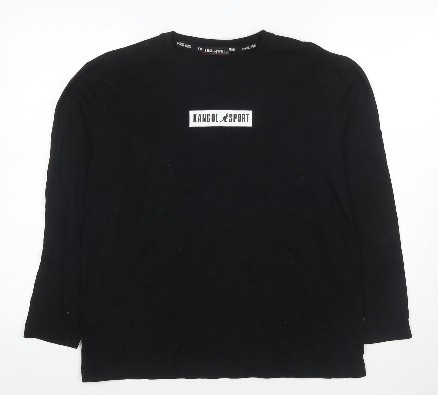 Kangol Sport Men's Black Long Sleeve T-Shirt M