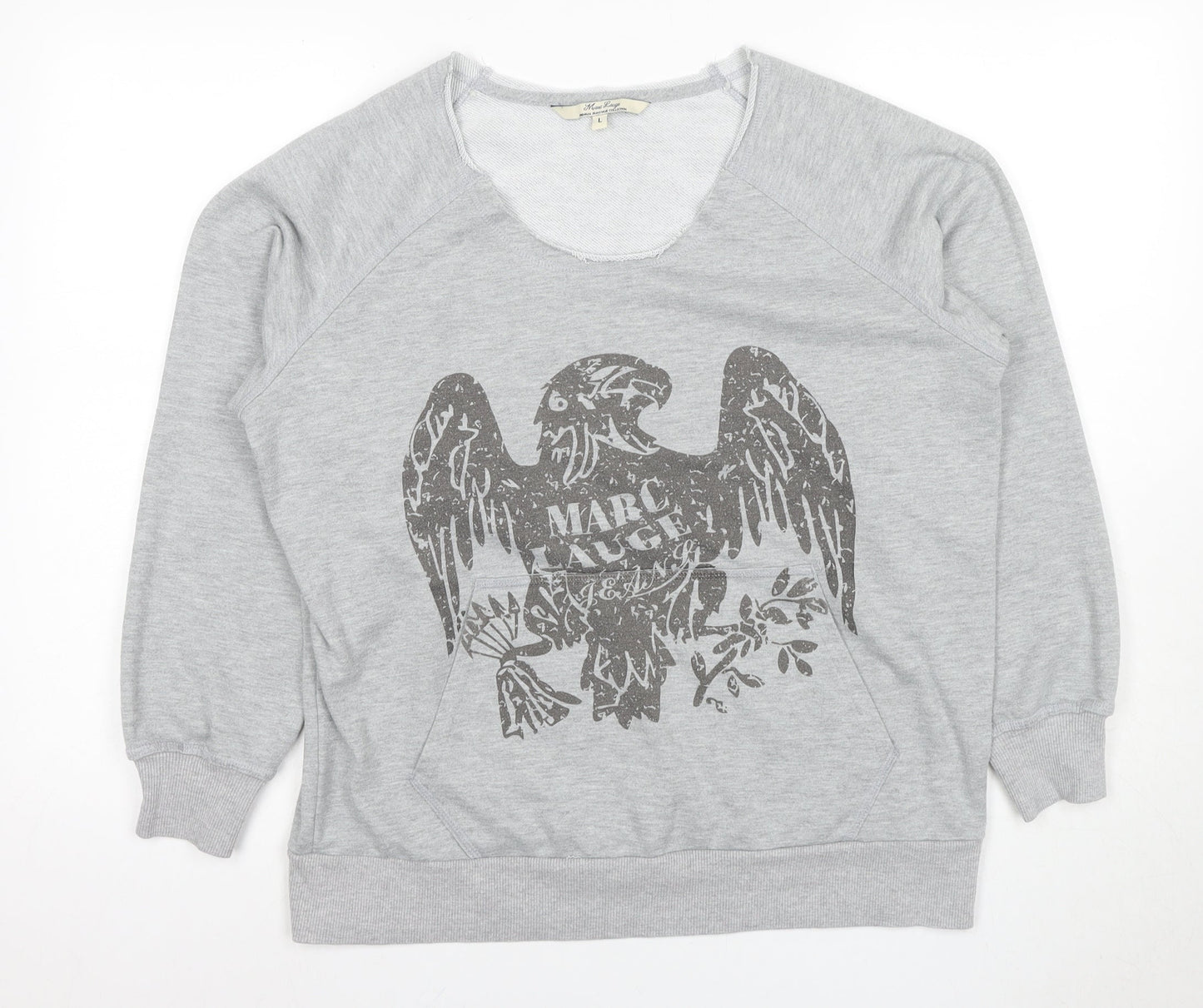 Marc Lauge Grey Women's Graphic Sweatshirt L