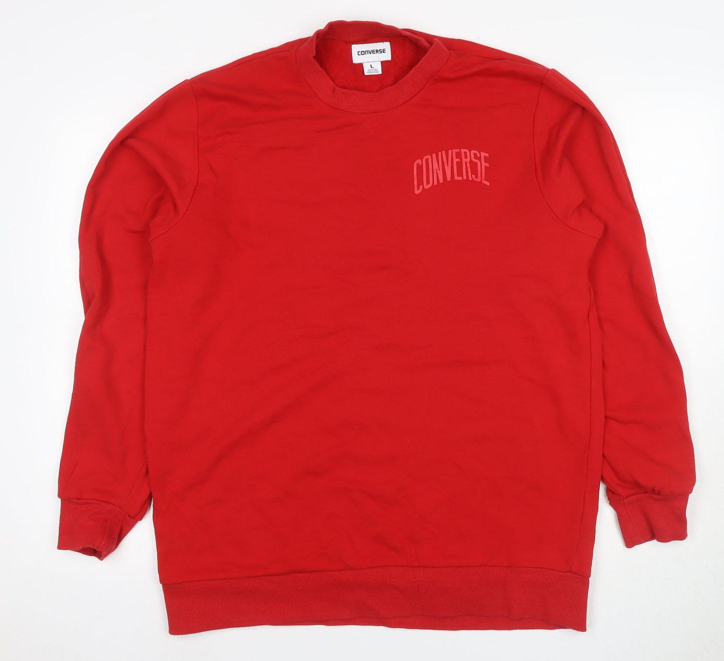 Converse Unisex Red Logo Sweatshirt L