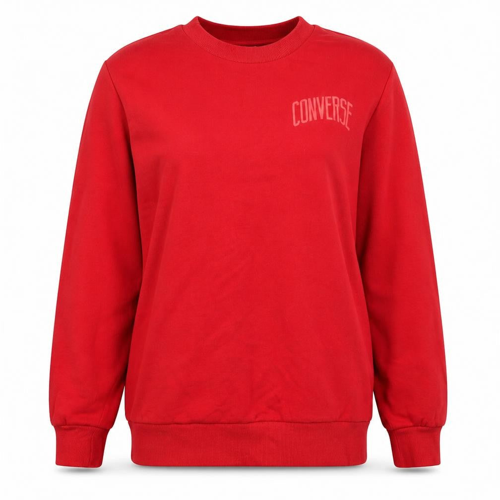 Unisex Adults UK L Regular Converse Red Pullover Sweatshirt