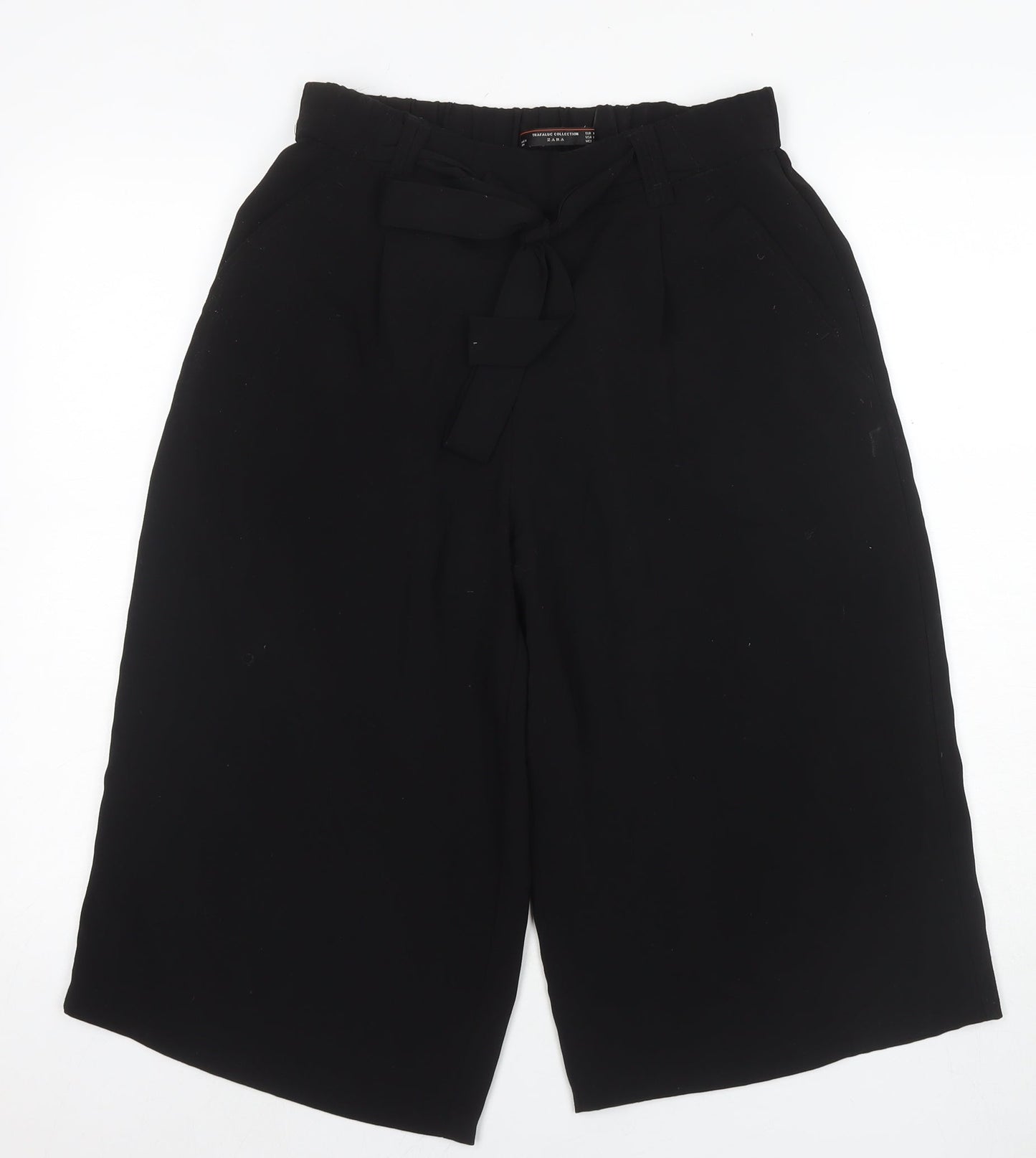 Zara Women's Black Paperbag Trousers, Size 10