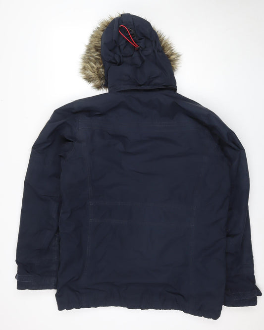 Helly Hansen Unisex Blue Parka L Hooded Insulated