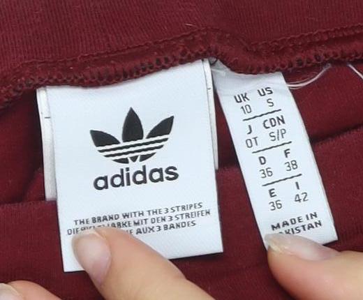 Adidas Women's Red Ankle Leggings Size 8