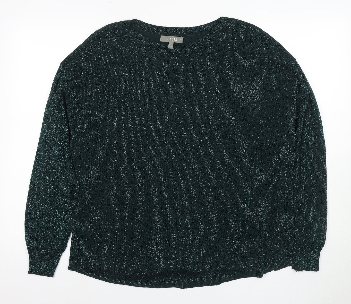 Oasis Women's Black XL Viscose Pullover Jumper