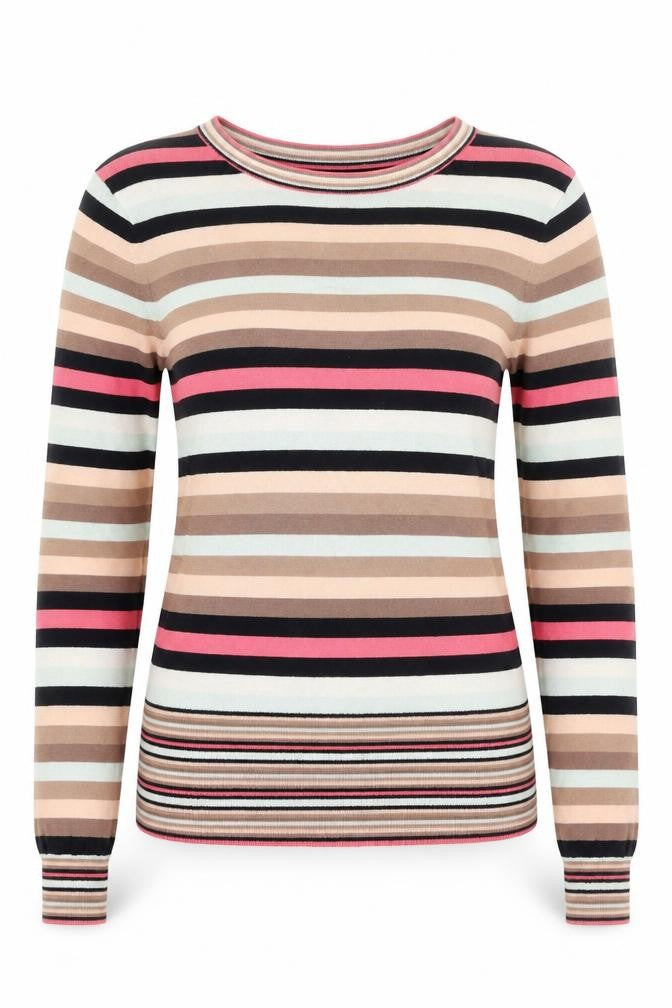 Womens UK 10 Regular Ted Baker Multicoloured Pullover Tight-Knit