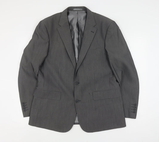 1860 Limited Edition Men's Grey Suit Jacket, 44S, Formal