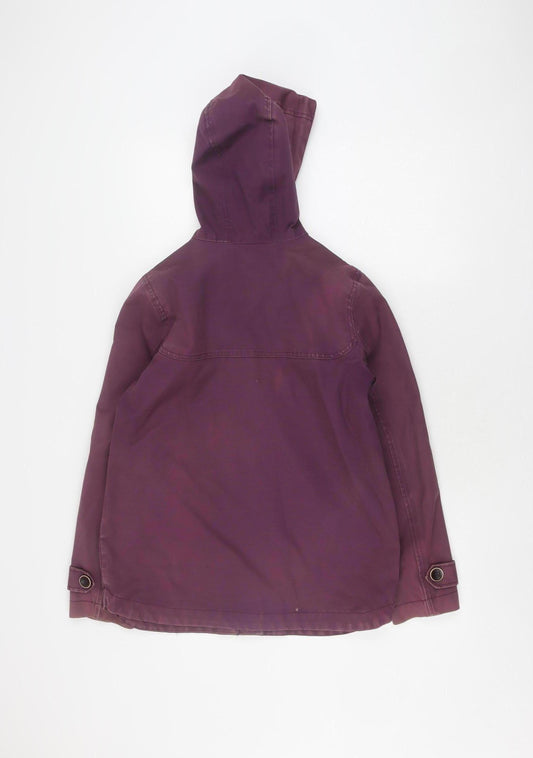 Joules Women's Purple Anorak Jacket Size 8 Waterproof