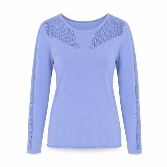 Womens UK Size S Austin Reed Blue Viscose Blend Pullover