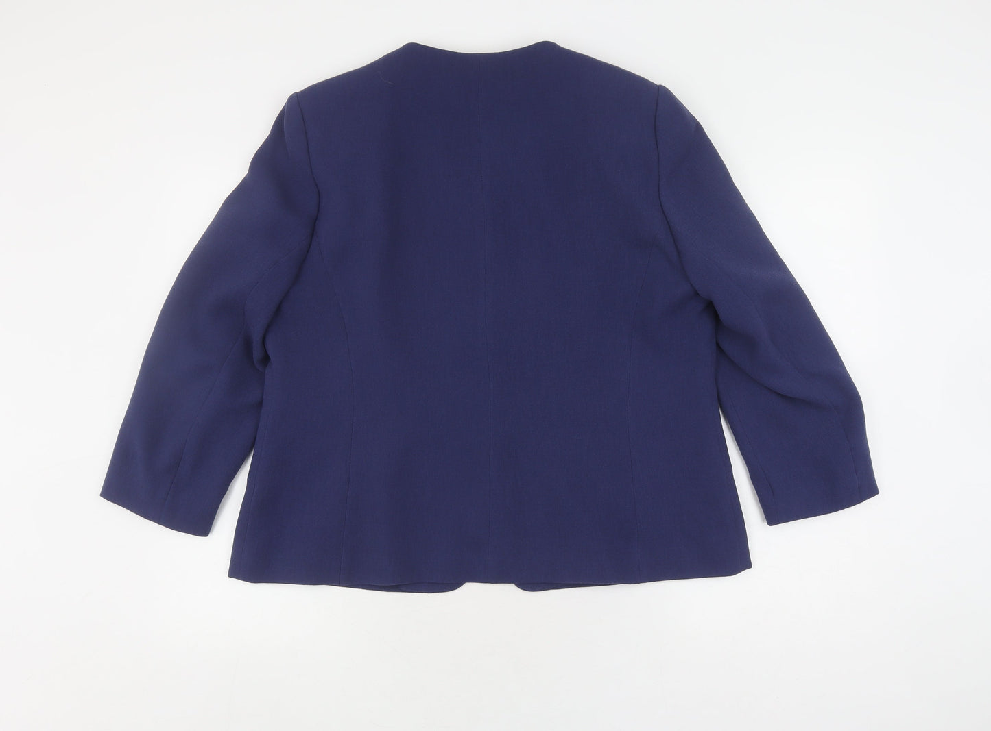 Eastex Women's Blue Suit Jacket, Size 16, Classic Style