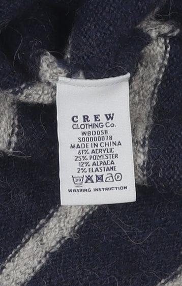 Crew Clothing Co. Women's Blue Roll Neck Pullover Jumper Size 14