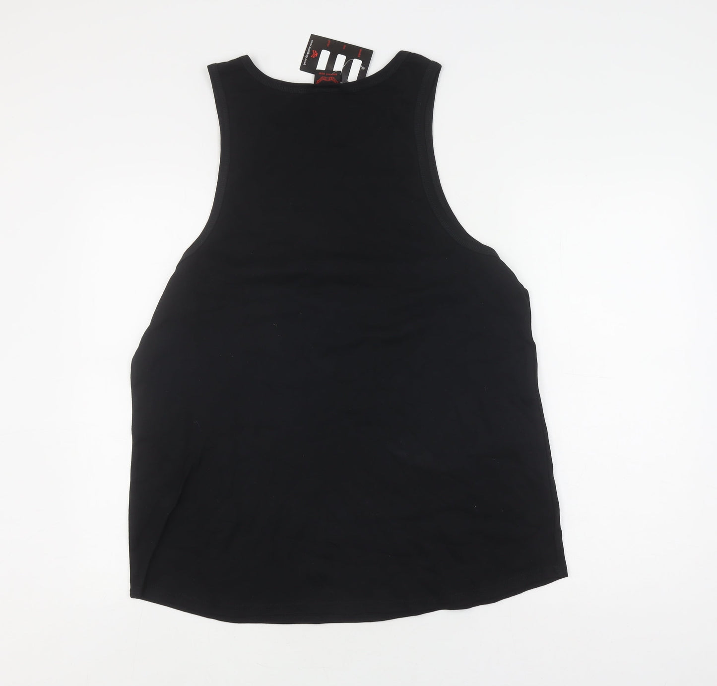 Death Kitty Unisex Black Cotton Tank, Size 18, New