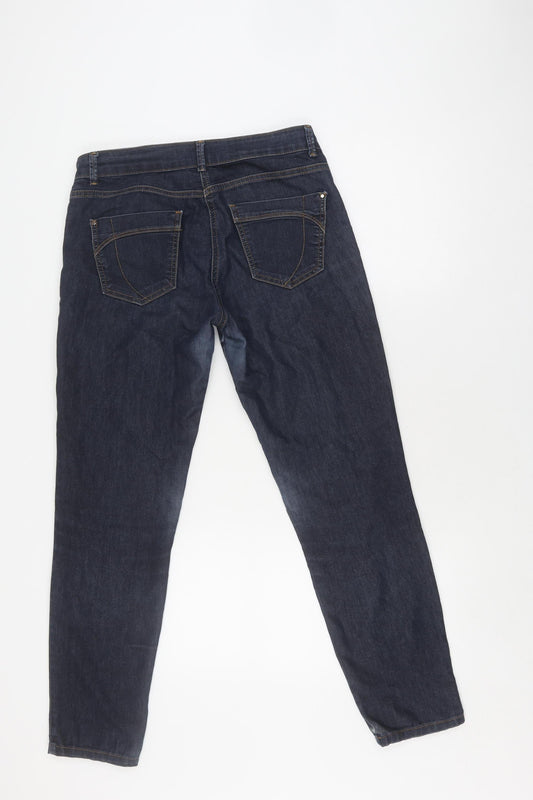 Wallis Women's Blue Straight Leg Jeans Size 10