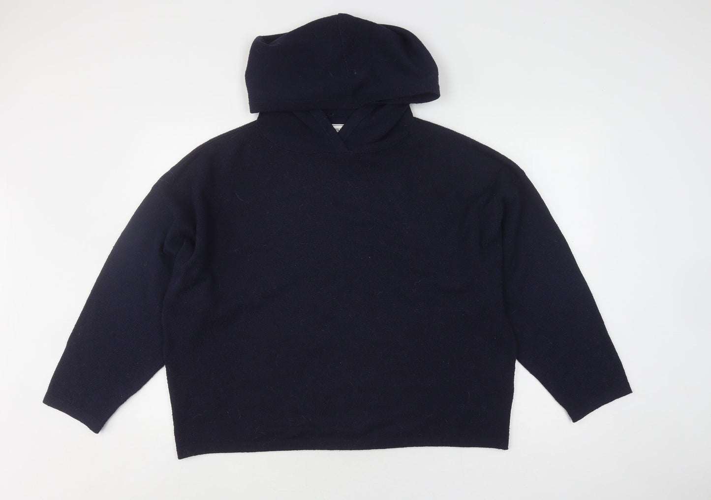 Jack Wills Women's Blue Pullover Hoodie, Size 18