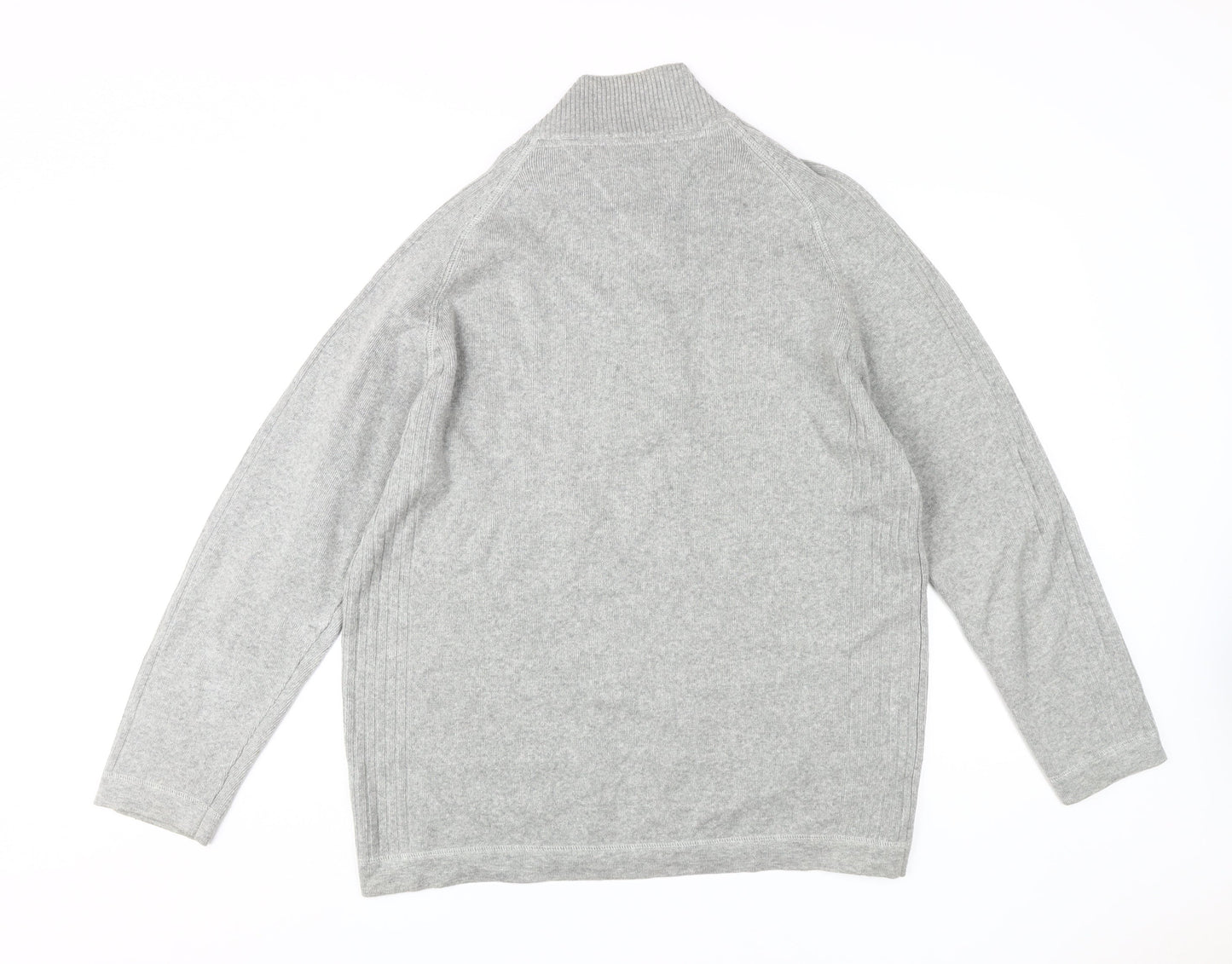 Atlantic Bay Men's Grey Full Zip Jumper M