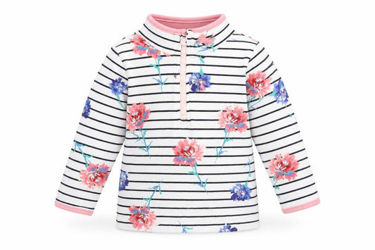 Joules Unisex Floral Striped Pullover 12M Cotton Jersey