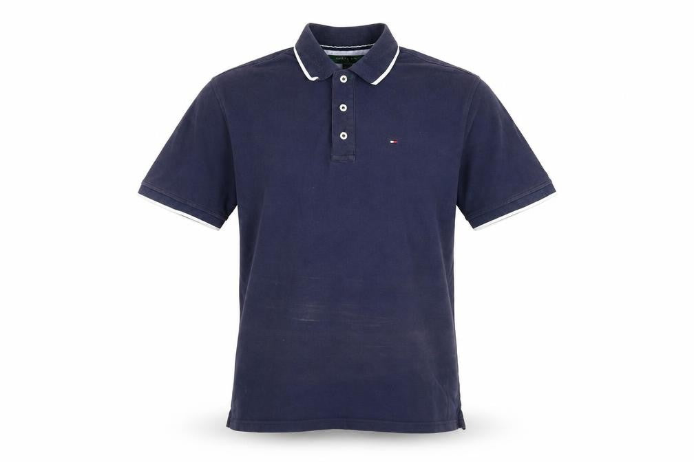 Tommy Hilfiger Men's Blue Polo, Casual Golf Style, Size M