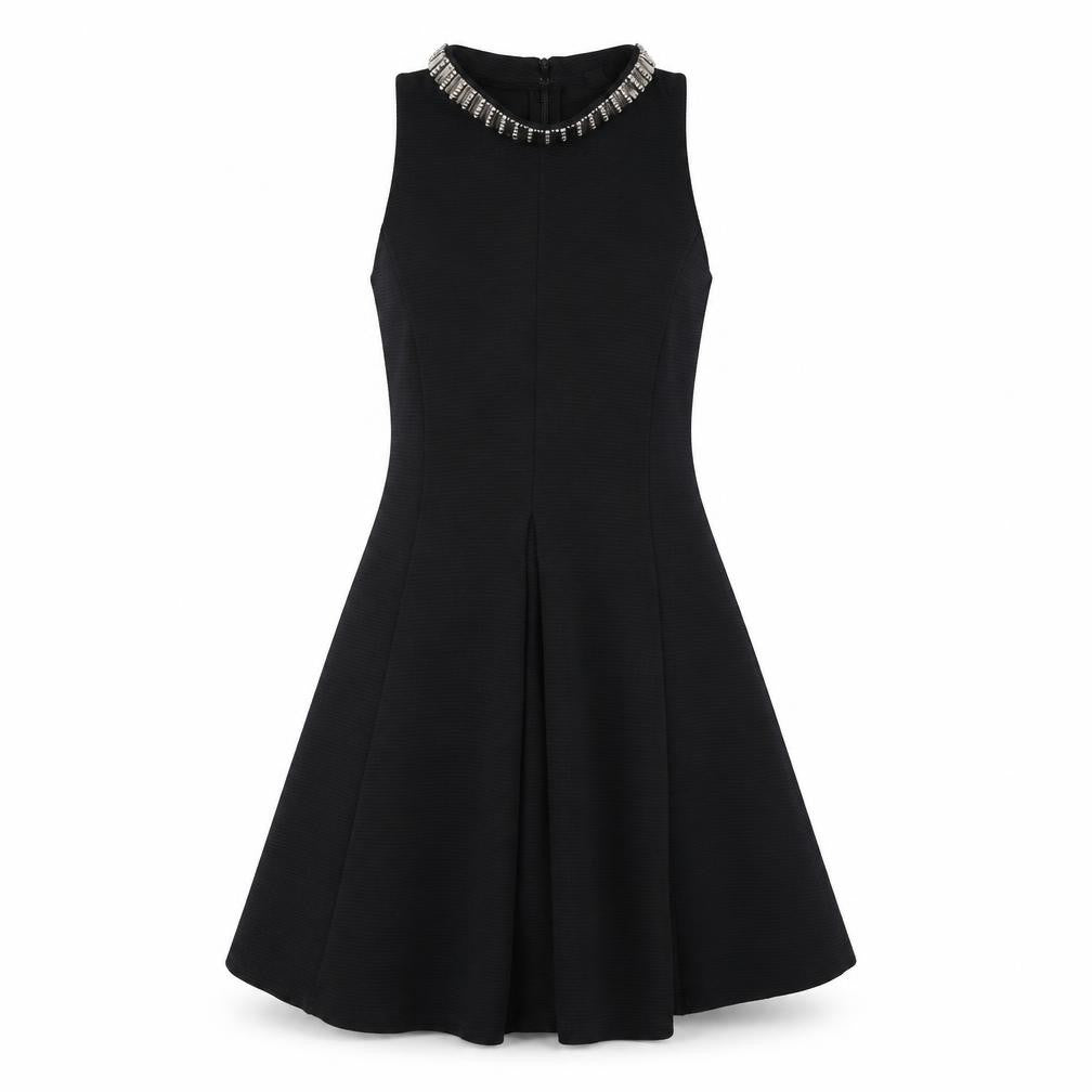 Topshop Women's Black A-Line Dress Size 10 - Elegant Party Wear