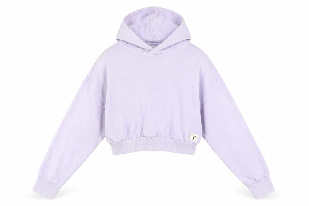 Womens UK S Regular Reebok Purple Pullover Hoodie