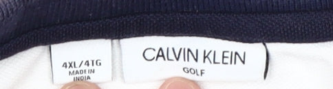 Calvin Klein Men’s White 4XL Golf Polo Shirt