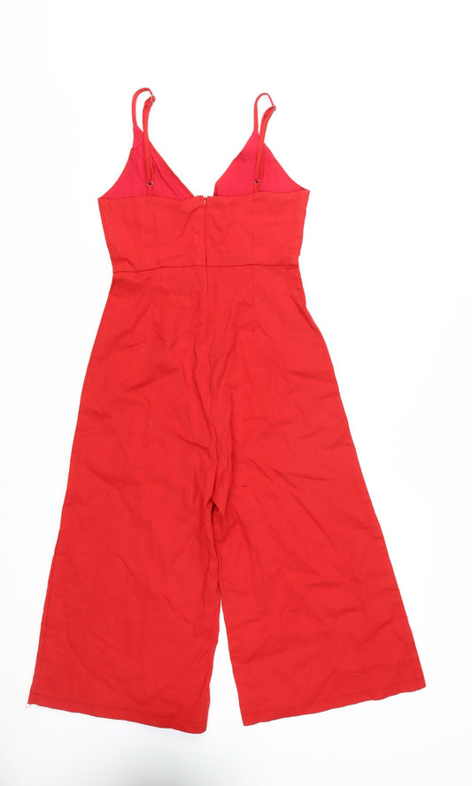 Luvahot Women's Red Jumpsuit UK Size 8 Sleeveless Party