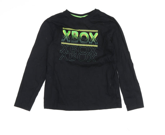 Xbox Boys Black Graphic Long Sleeve T-Shirt Size 146