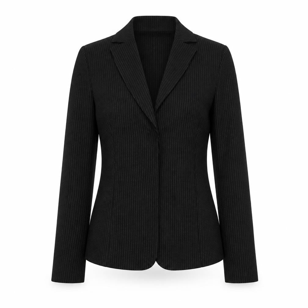 Mango Black Striped Blazer for Women - Size S